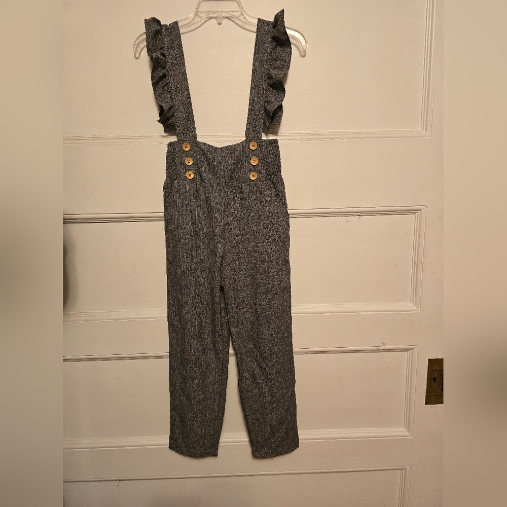Dress overall like gray pants